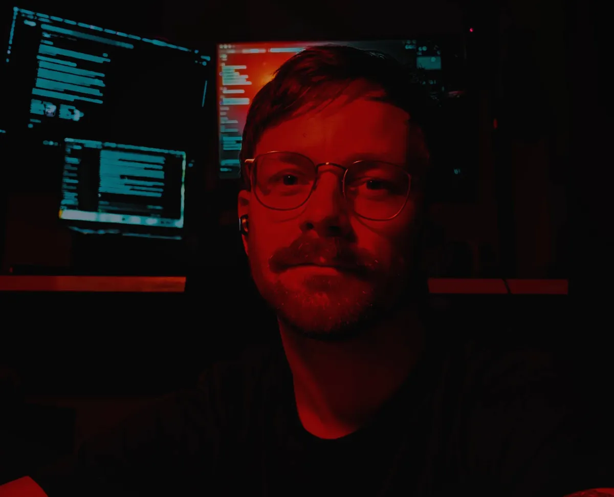 Matthew Lawlor at his desk